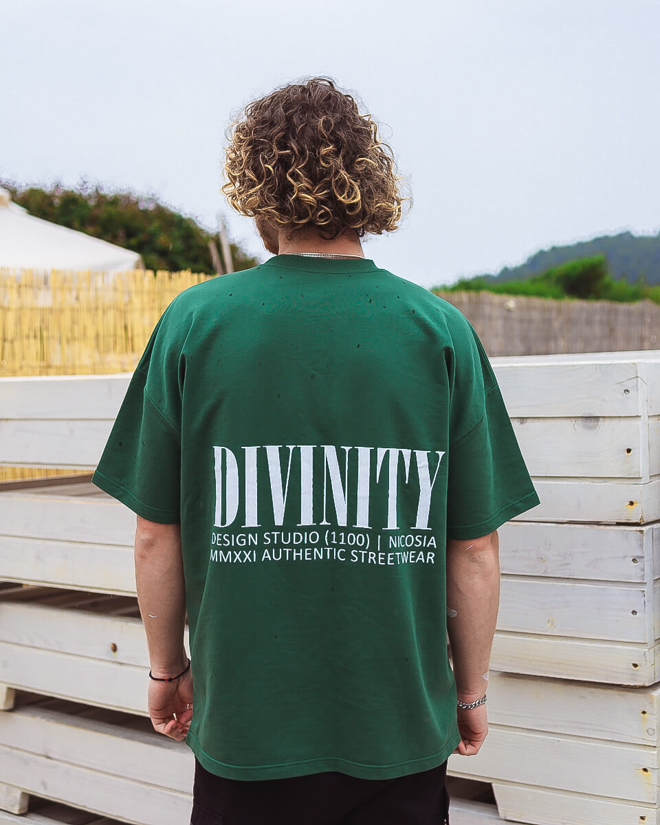 Oversized T-Shirt | 1100 | Forest Green
