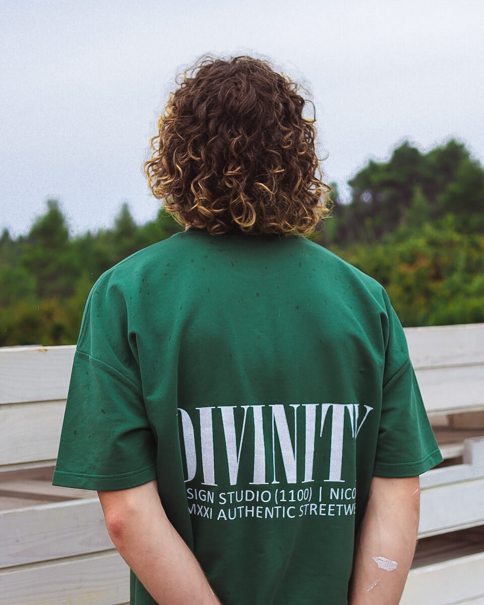 Oversized T-Shirt | 1100 | Forest Green