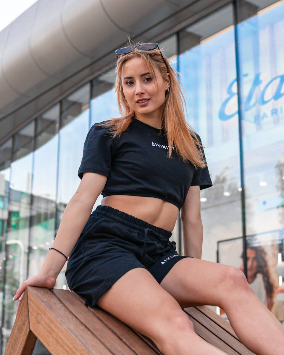 Elastic Crop Top | Core - Black