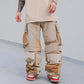 Multi-Pocket Cargo Pants Beige