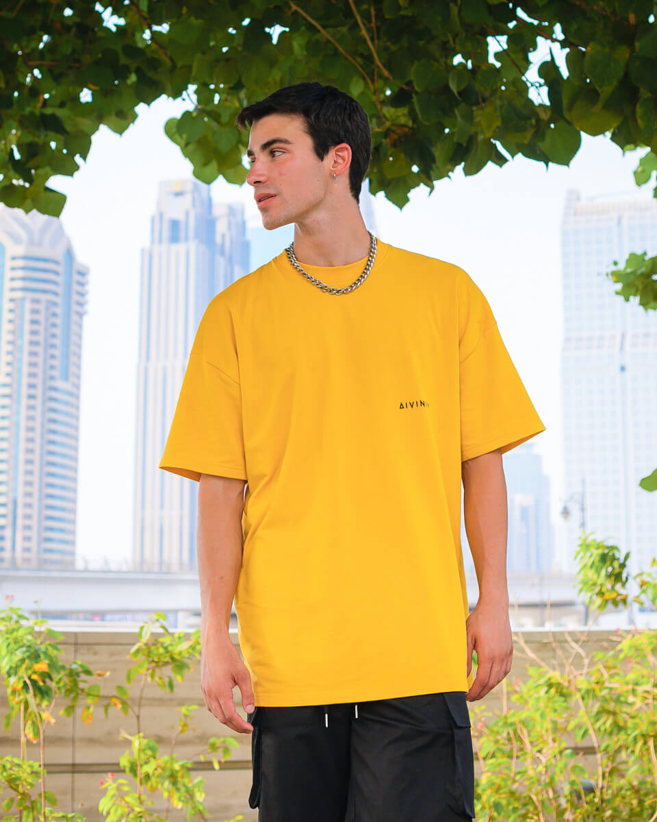 Divinity Oversized T-Shirt | Classic | Dark Yellow