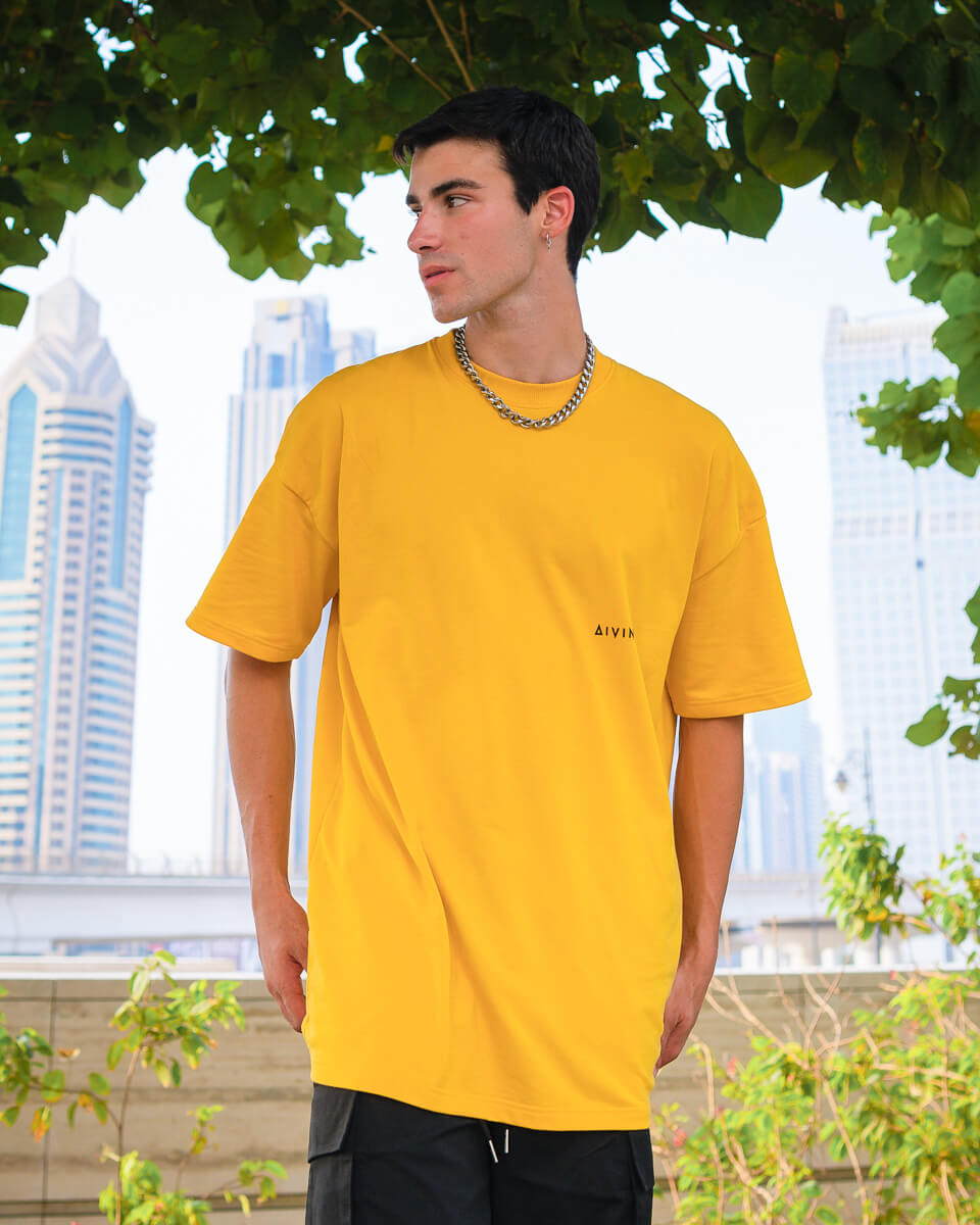 Divinity Oversized T-Shirt | Classic | Dark Yellow