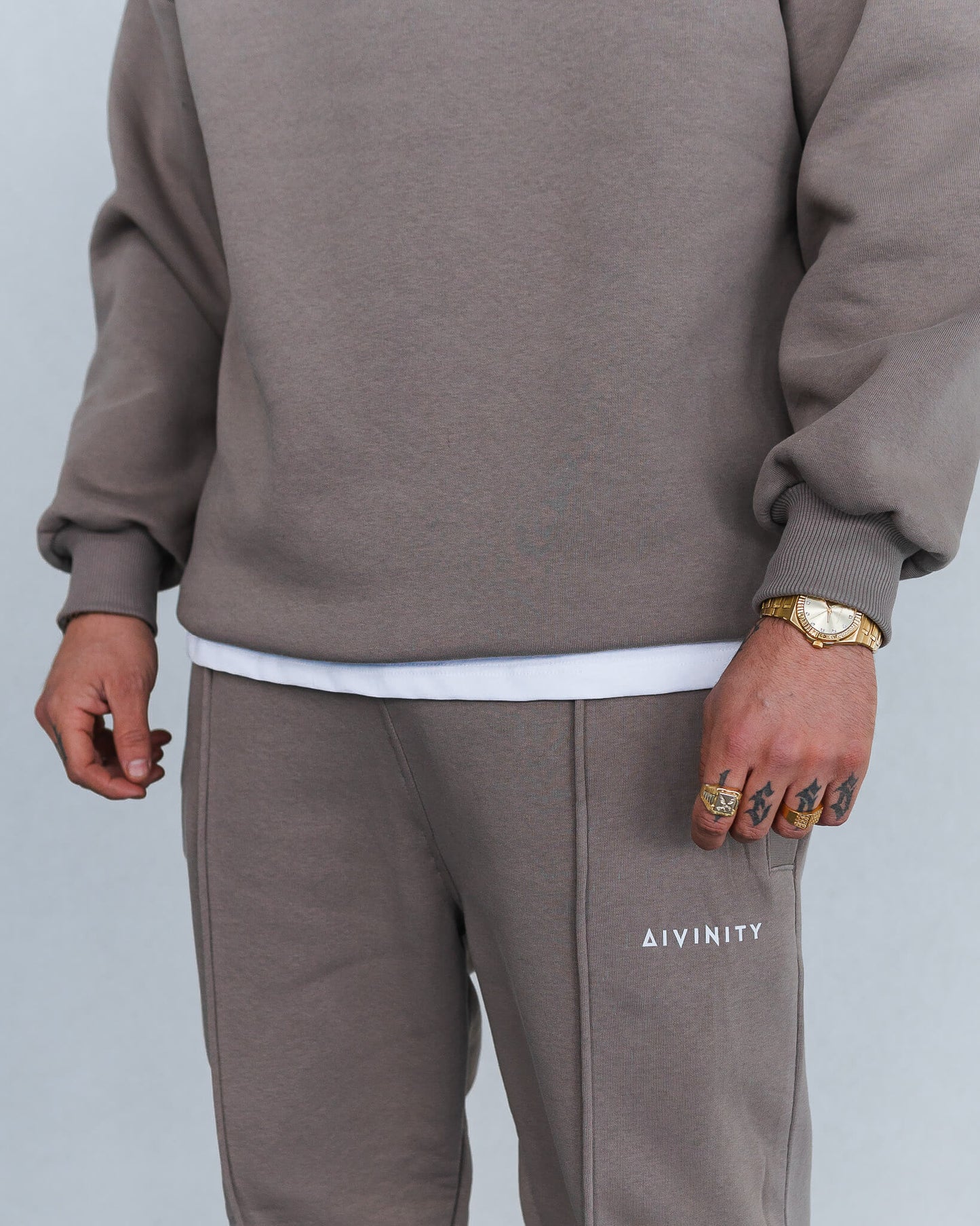 Baggy Signature Tracksuit Grey Rock