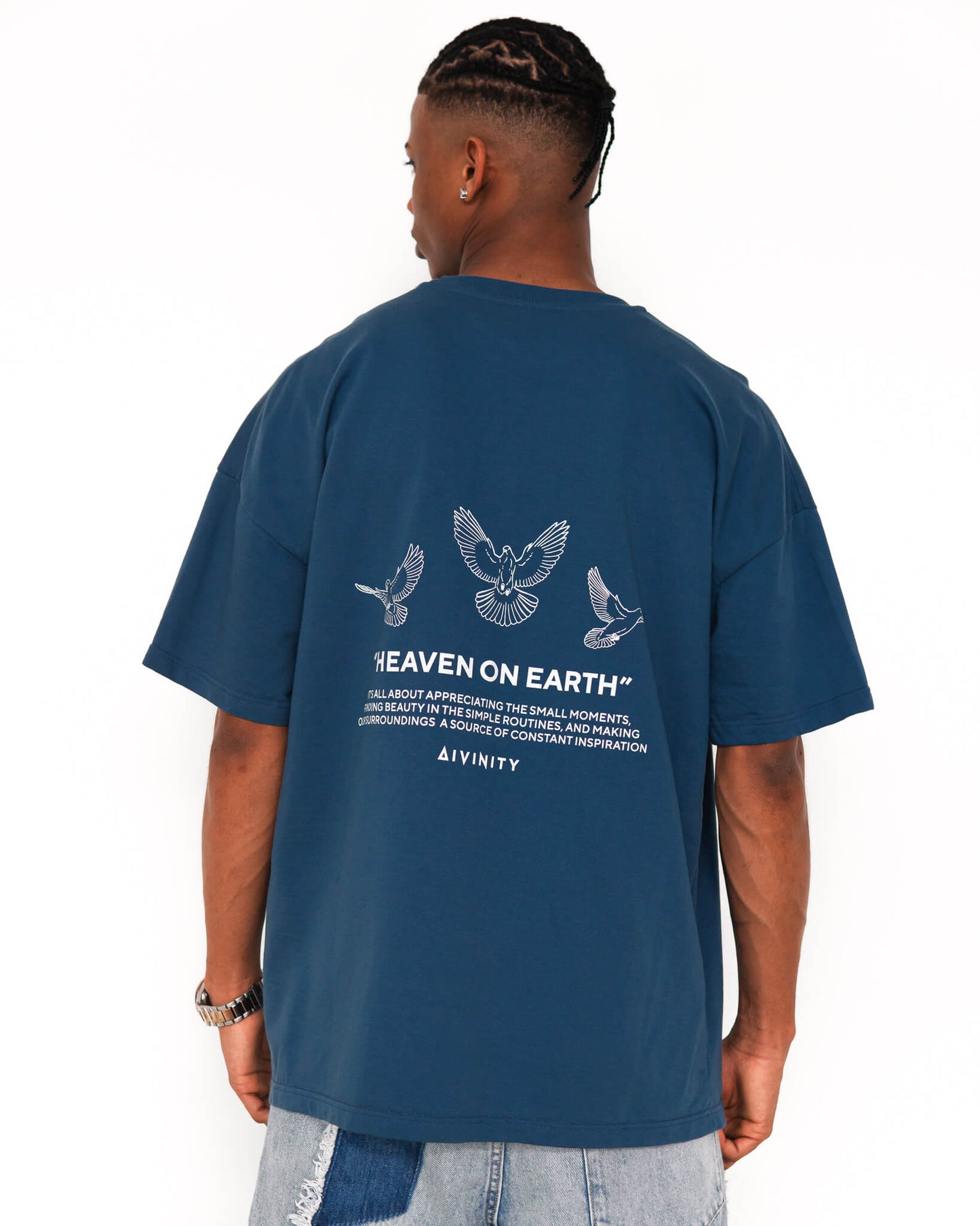 Birds Of Inspiration T-Shirt Navy Blue