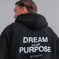Oversized Hoodie | Dream With Purpose - Black