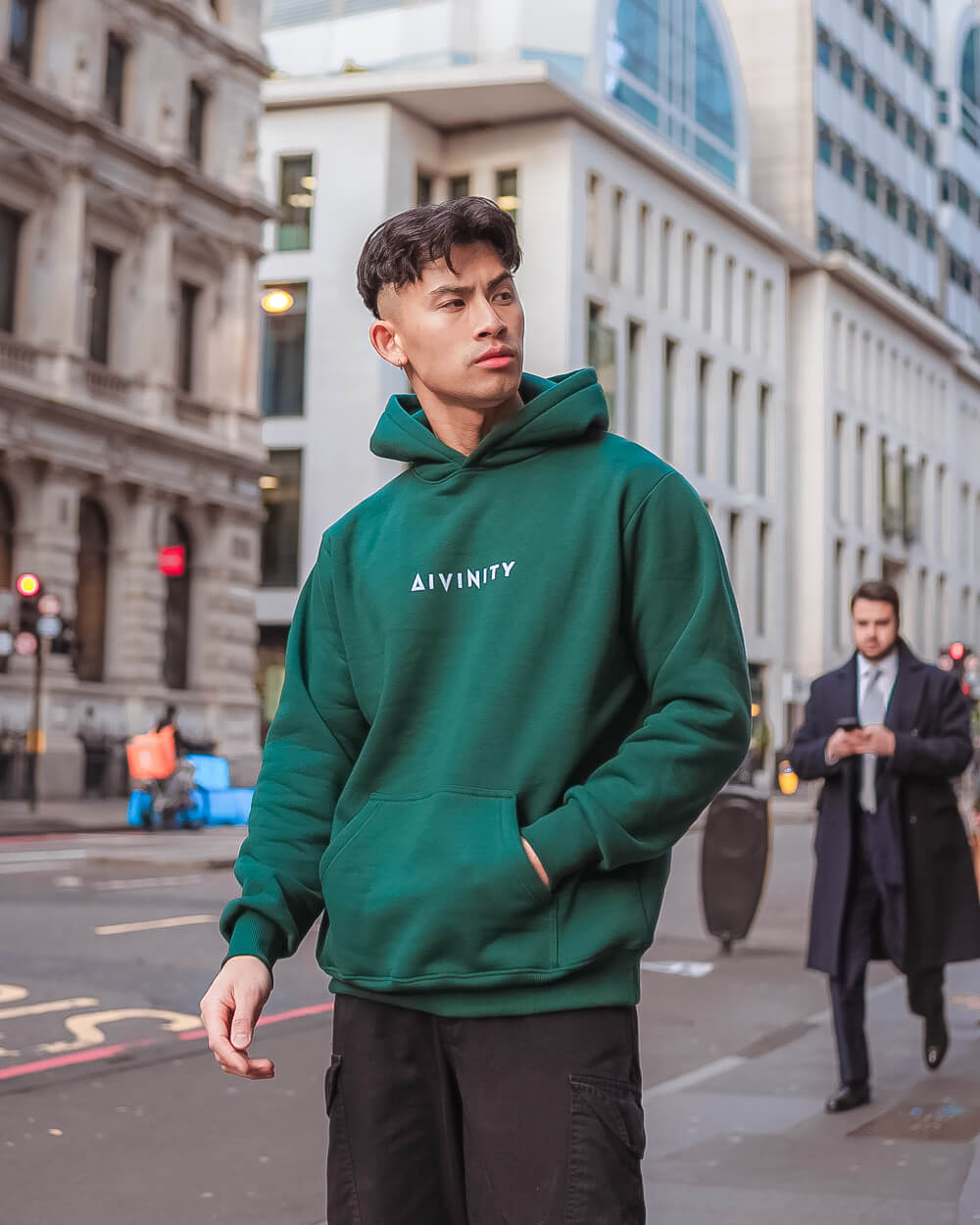 Dreams Unleashed Oversized Hoodie - Forest Green