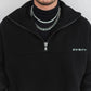 Classic Half-Zip Hoodie Black