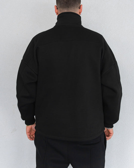 Classic Half-Zip Hoodie Black