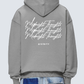 Midnight Thoughts Script Hoodie Rock Grey