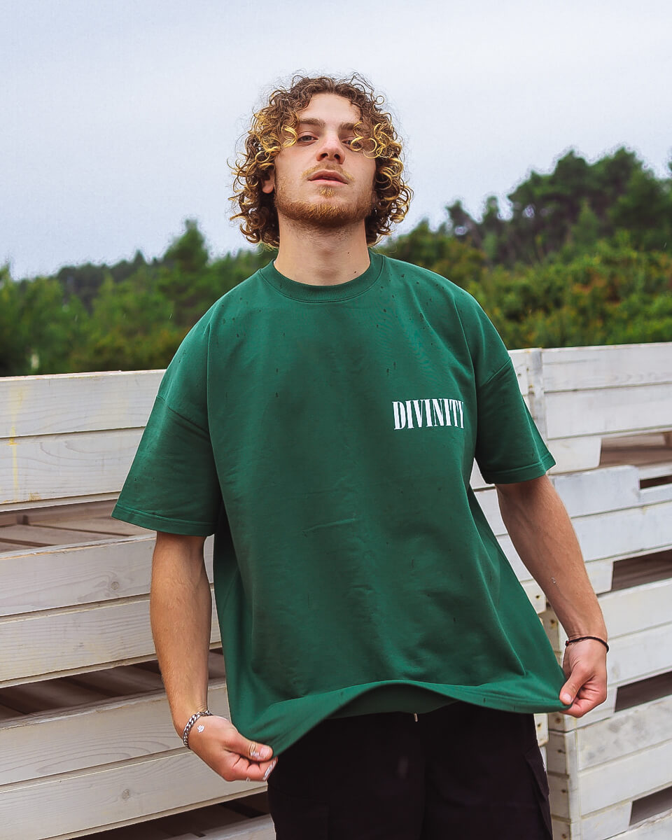 Oversized T-Shirt | 1100 | Forest Green