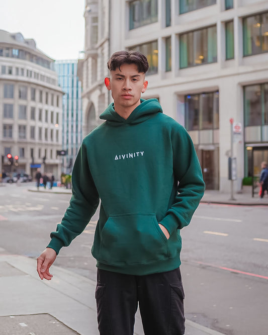 Signature Oversized Hoodie -  Forest Green