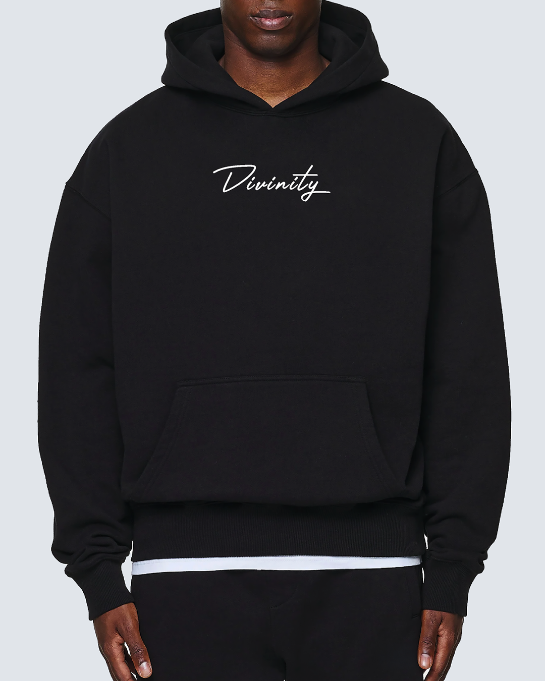 Midnight Thoughts Script Hoodie Black