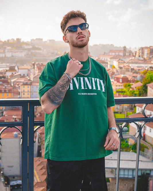 Oversized T-Shirt | NRVN | Forest Green